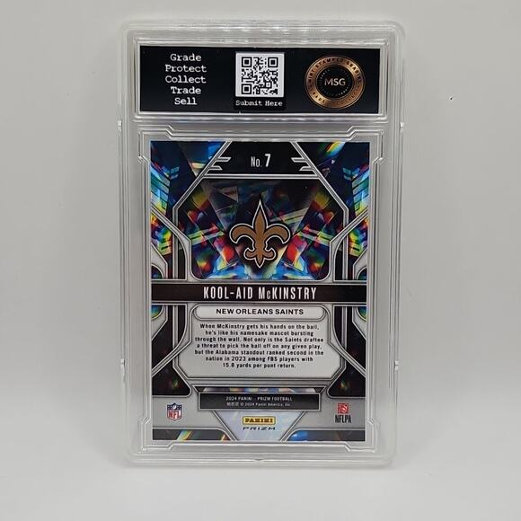 2024 Panini Prizm Prizmatic Prizms Green Ice #7 Kool-Aid McKinstry - Picture 2 of 2